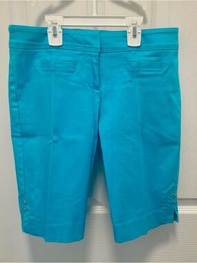 Cache Turquoise Bermuda Shorts
